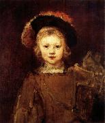 REMBRANDT Harmenszoon van Rijn Young Boy in Fancy Dress china oil painting artist